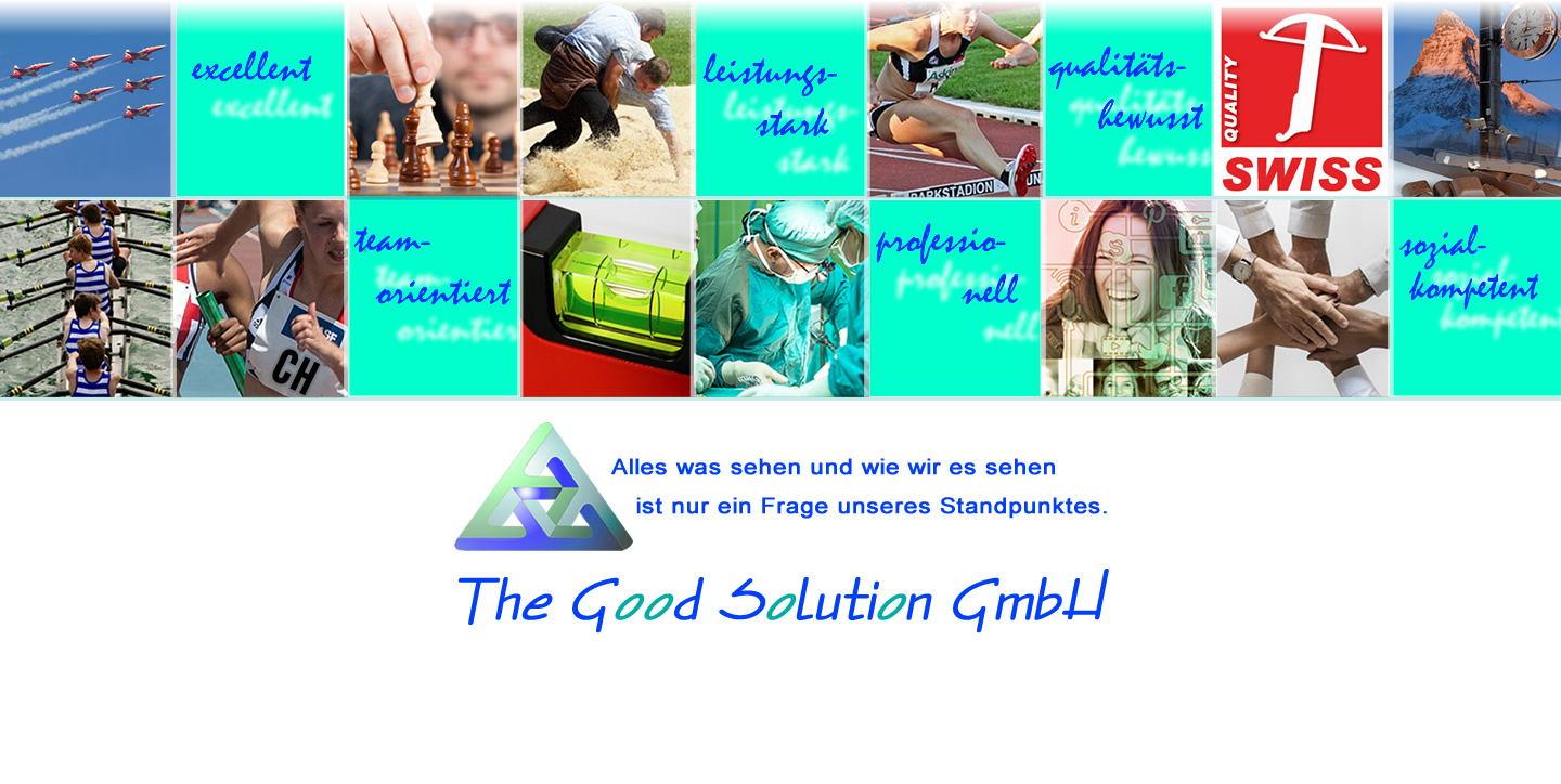The Good Solution GmbH - die Consulting-Company: Coaching, Teamcoaching, Beratung, Mental Sparring, Verbales Sparring, Mentoring, Projektbegleitung, Monitoring - The Good Solution GmbH - www.the-good-solution.com